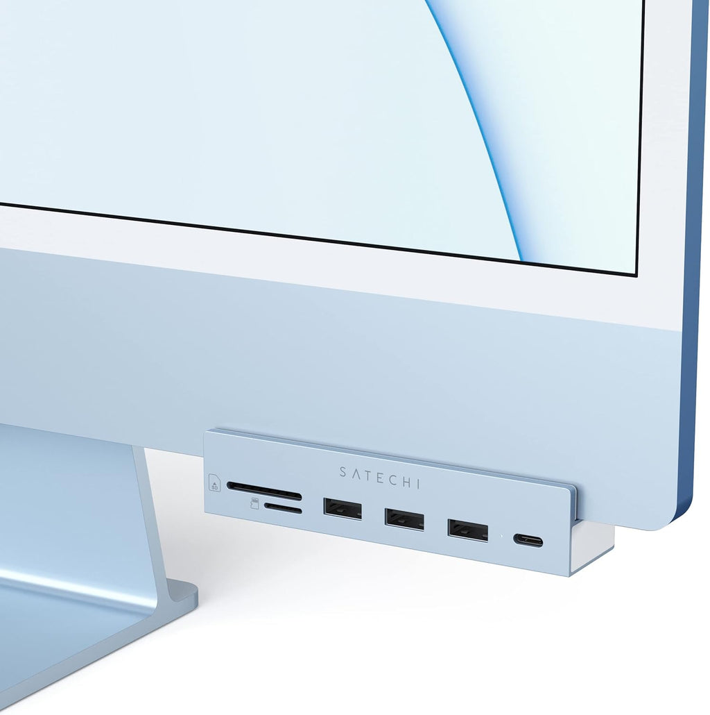 Aluminum Type-C Clamp Hub Pro with USB-C Data Port, USB-A 3.0 Data, Micro/SD Card Reader Z430