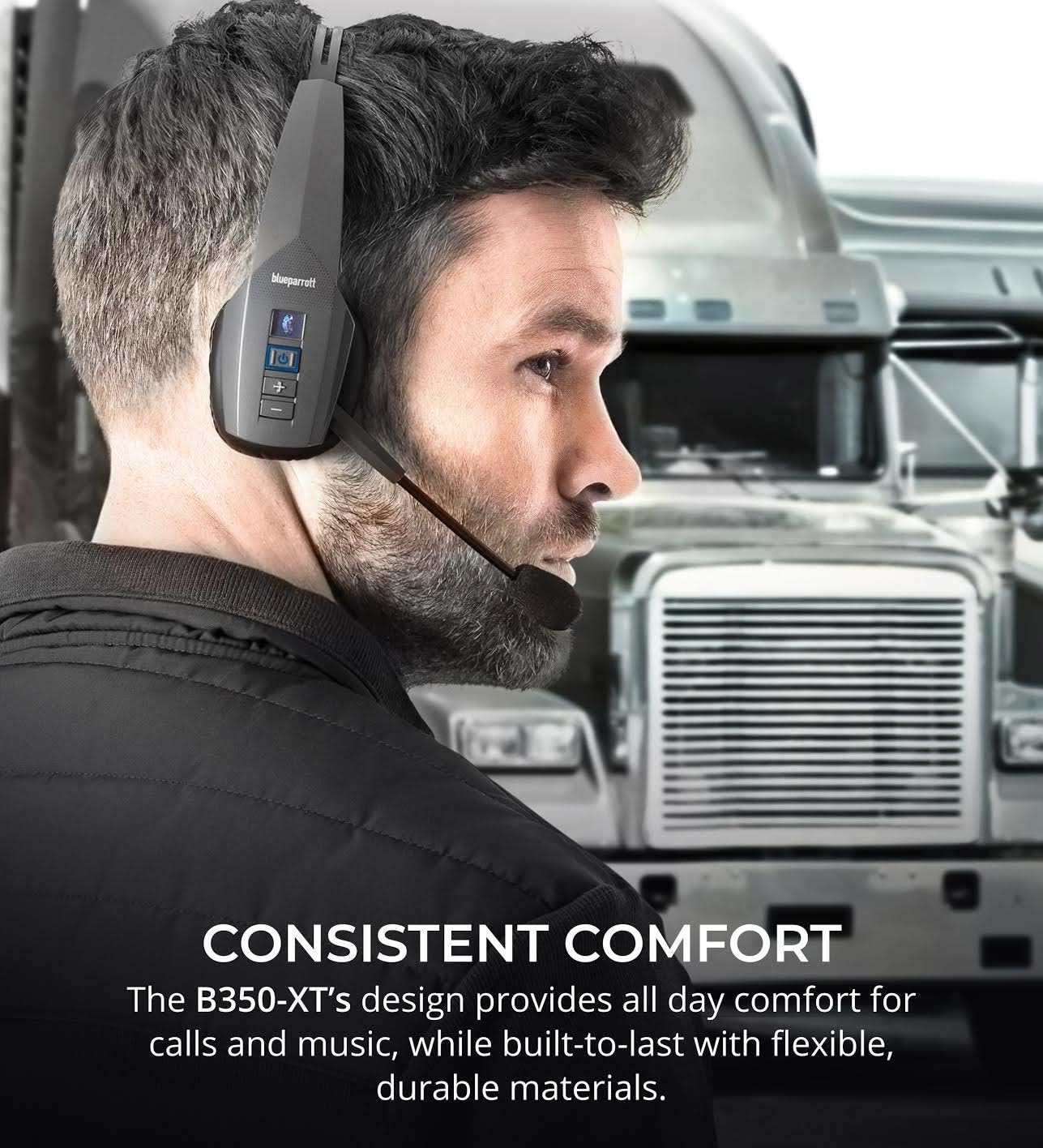 Noise Canceling Bluetooth Headset with Carrying Case and Replacement Ear Pads N10844