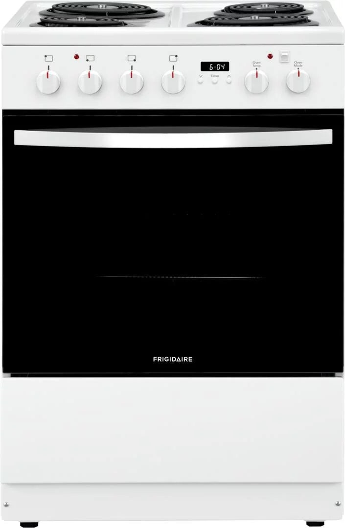 24" Freestanding Coil Electric Range Stainless Steel J257