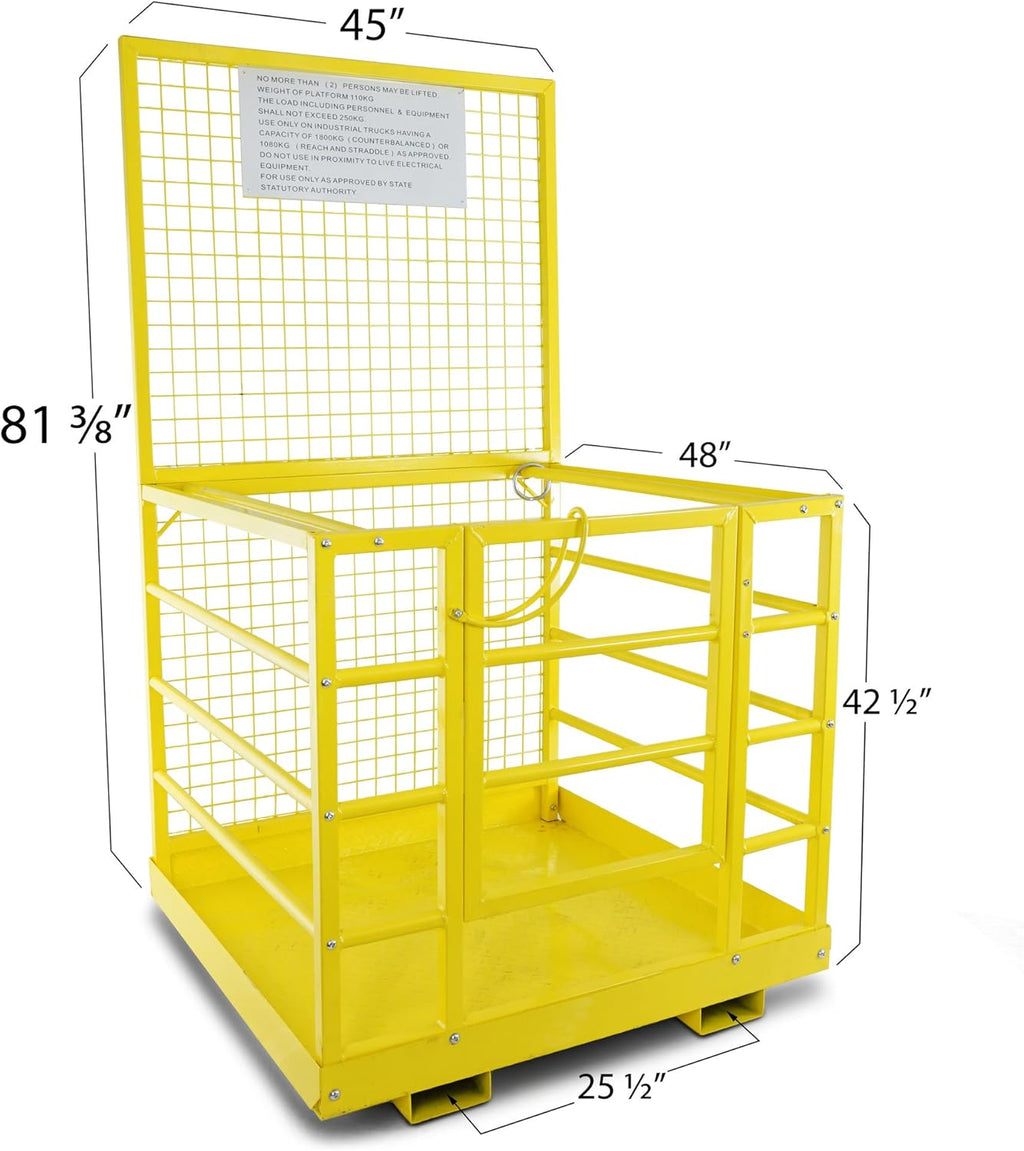 Forklift Safety Cage Work Platform 45x43 2-Man I34234