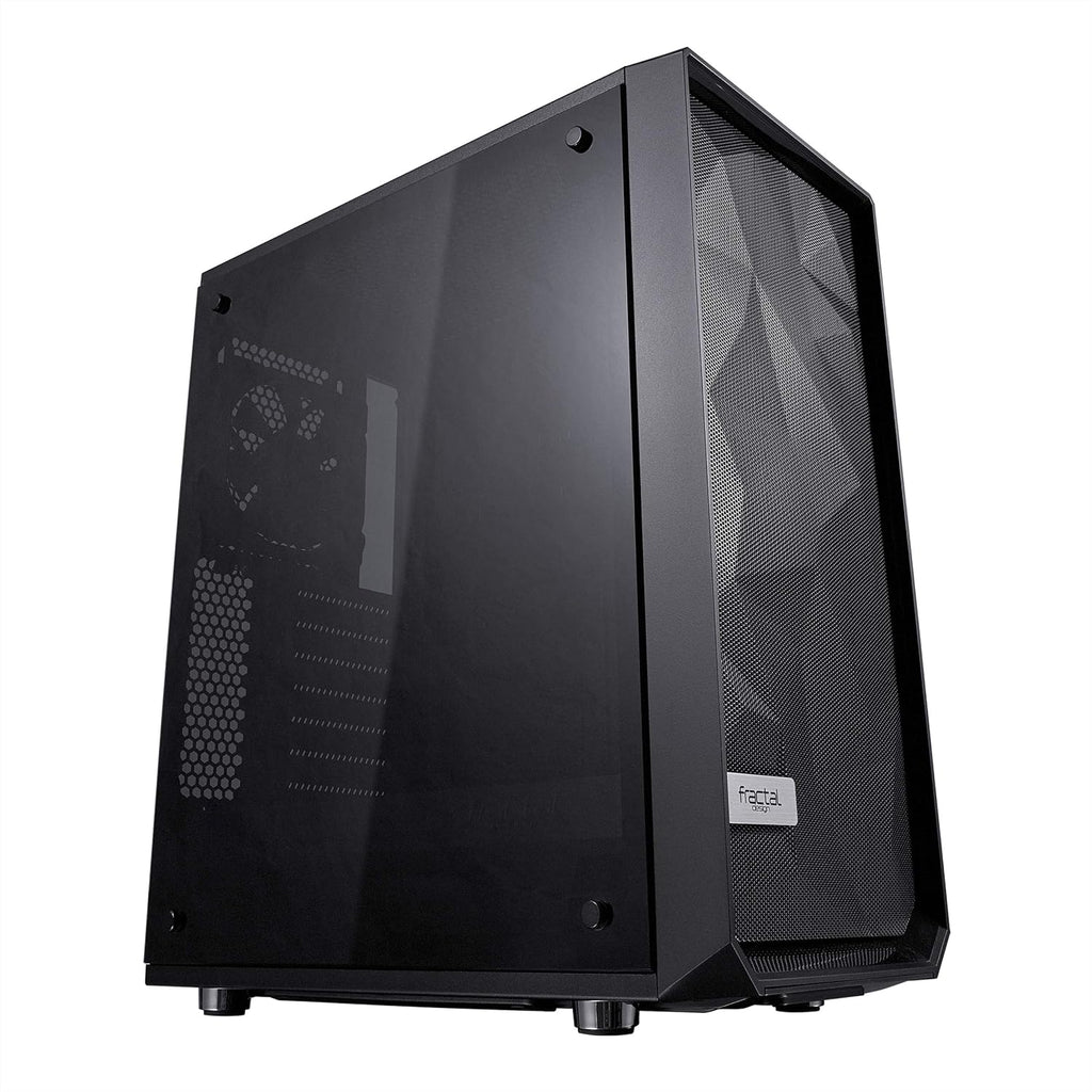 Black Compact Mid Tower Computer Case L4211