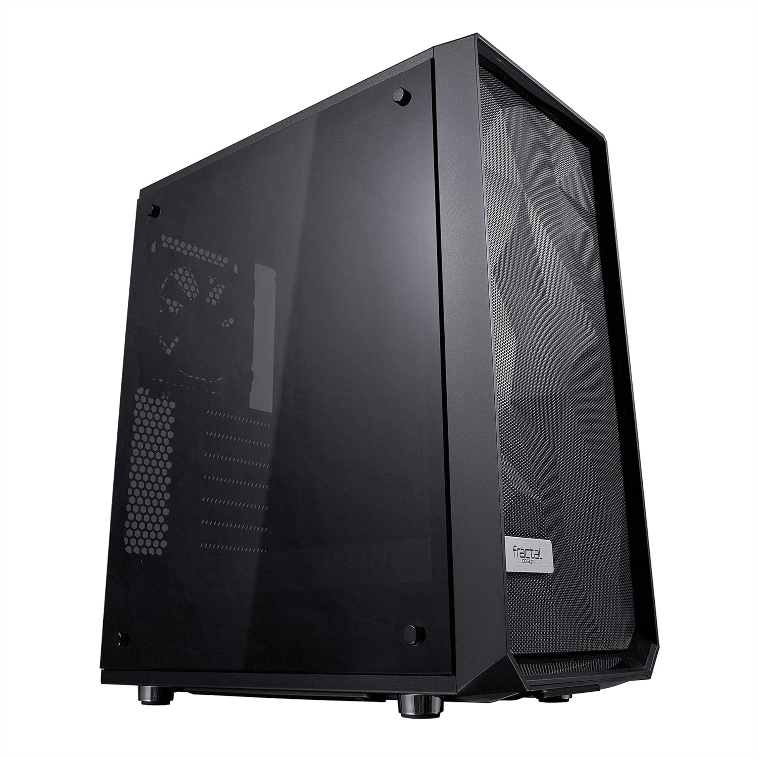 Black Compact Mid Tower Computer Case L4211
