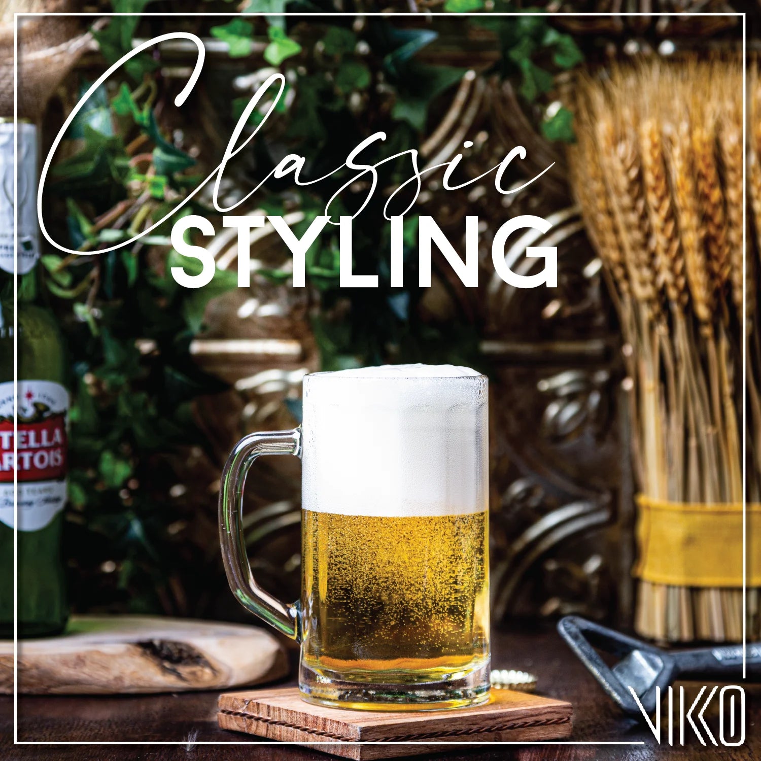13.5 Ounce Clear Beer Mugs with Handle, Set of 6 Z571