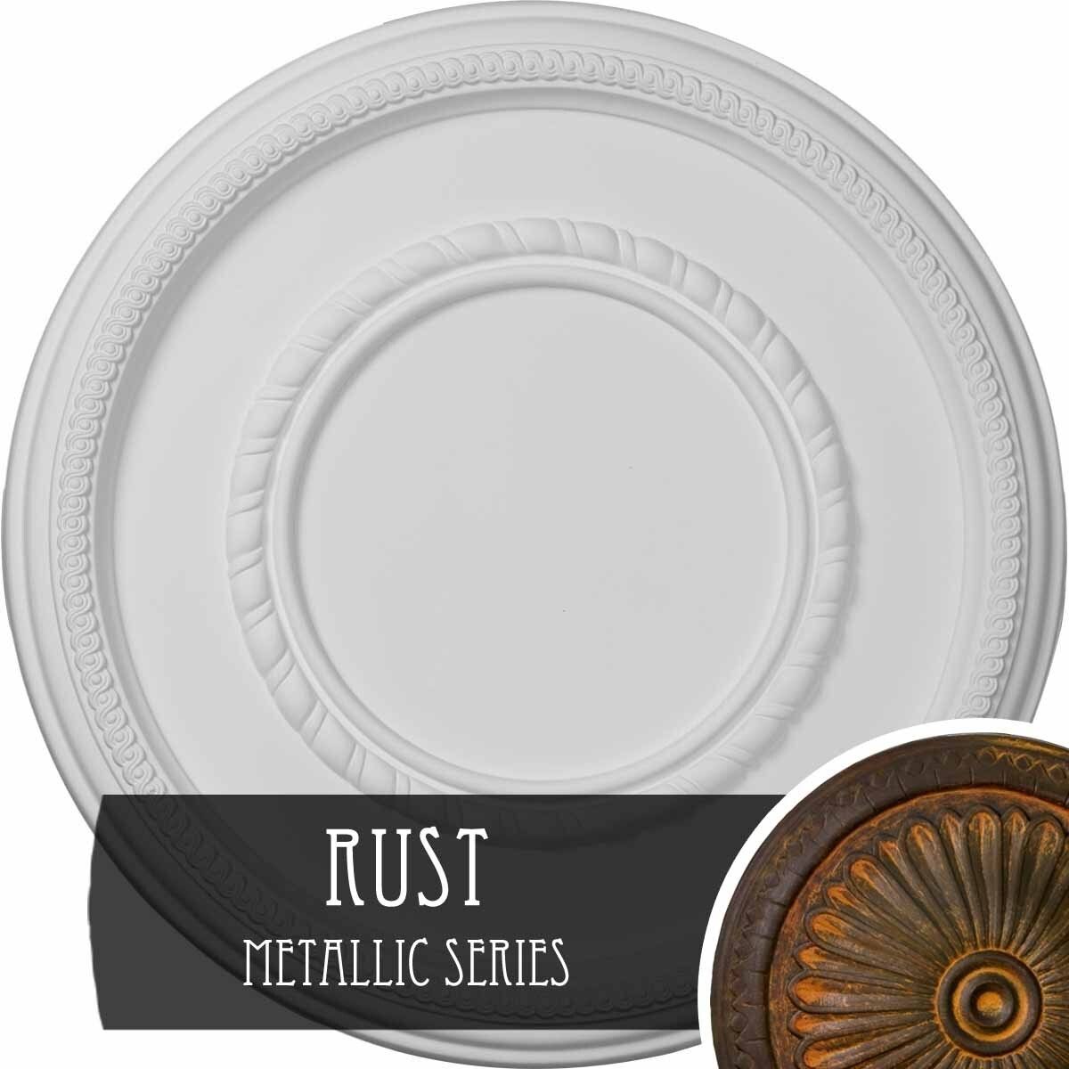 Roped Large Ceiling Medallion Q340