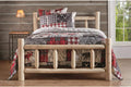 Cedar Log Queen Bed with Headboard and Footboard U5041