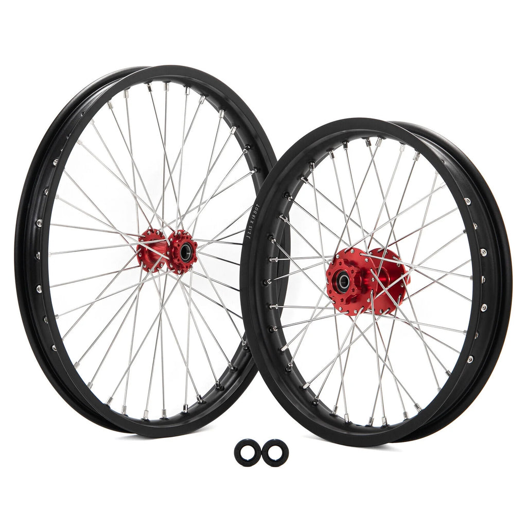19"x1.4" Front 16"x1.85" Rear Wheels Rims Hubs E-Dirt Bike D5089