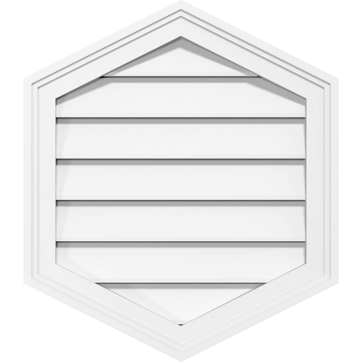 PVC Gable Vent 4/12 Pitch J51998