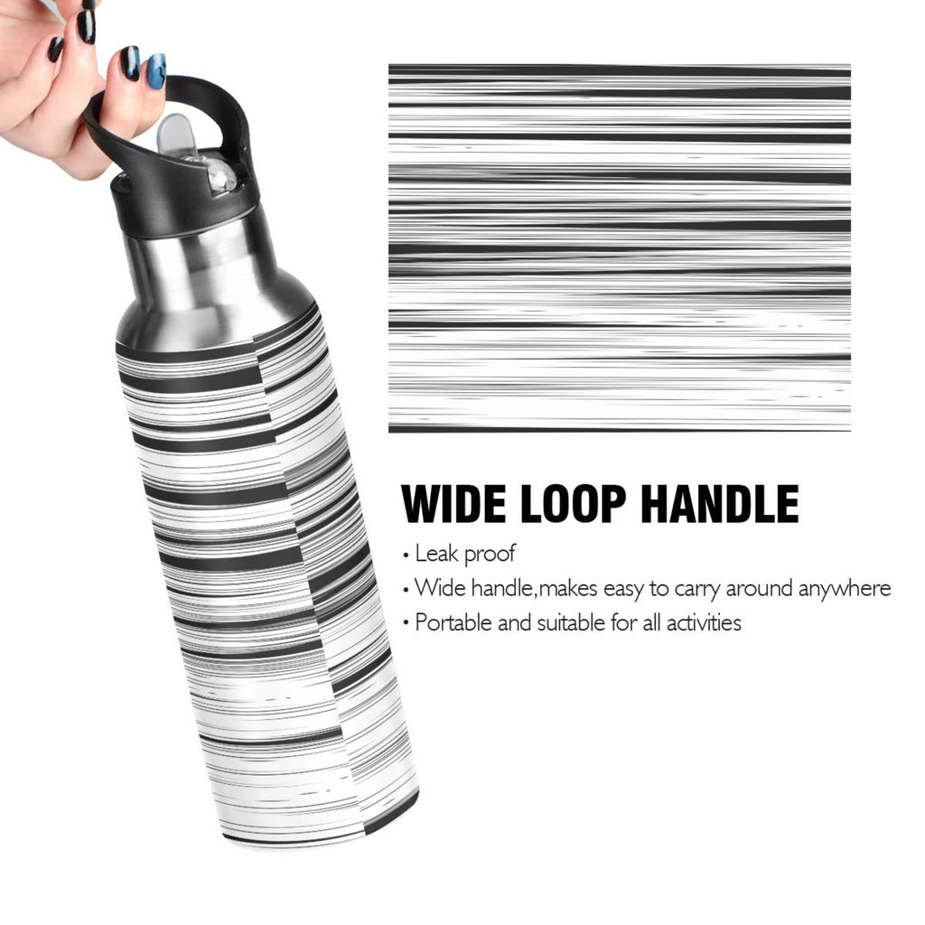 20 OZ Stainless Steel Vacuum Insulated Water Bottle with Straw Lid P223693