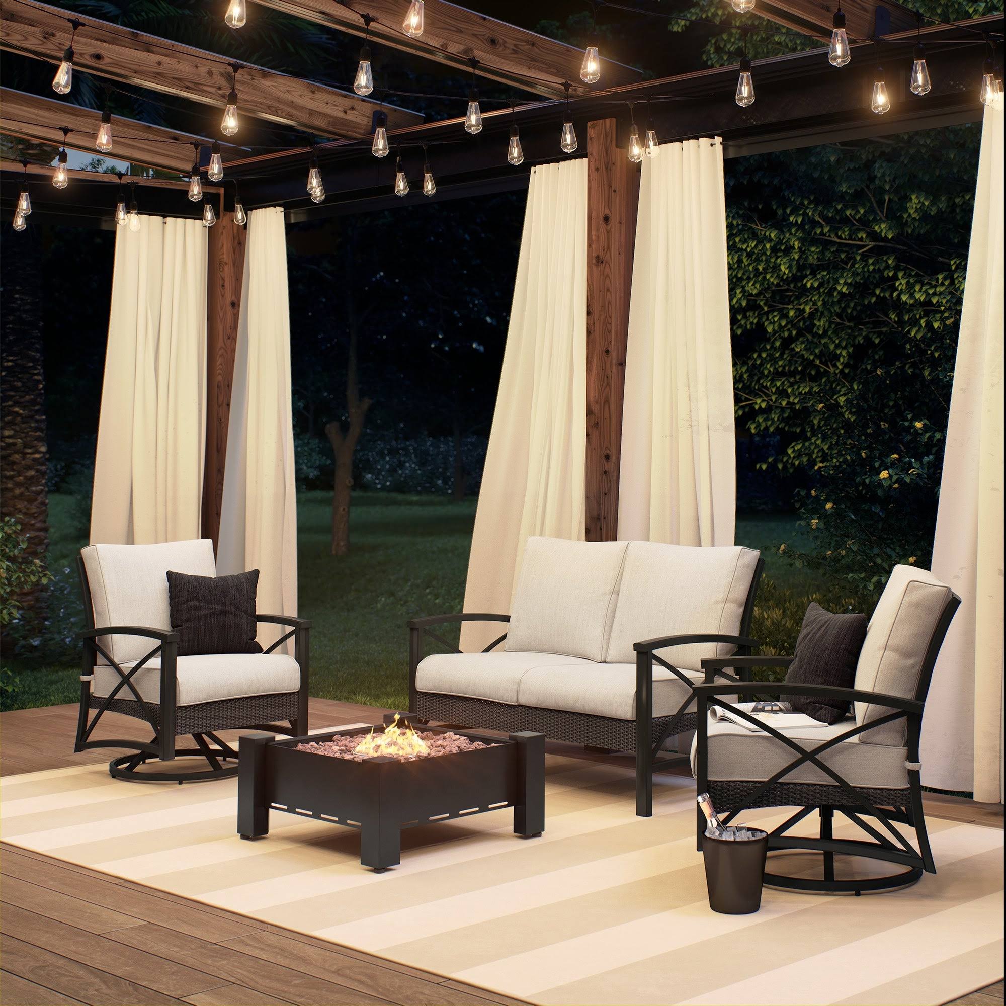 Dark Charcoal Round Fire Pit S60279