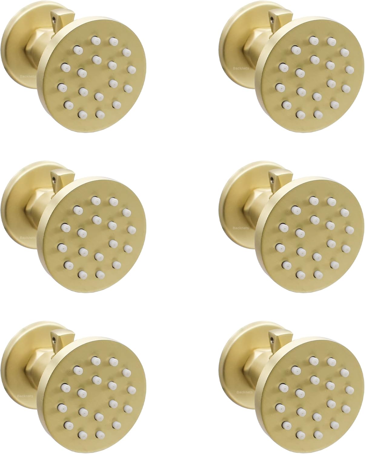6 Pcs Oil Rubbed Bronze Solid Brass Shower Body Spray Nozzle T5236