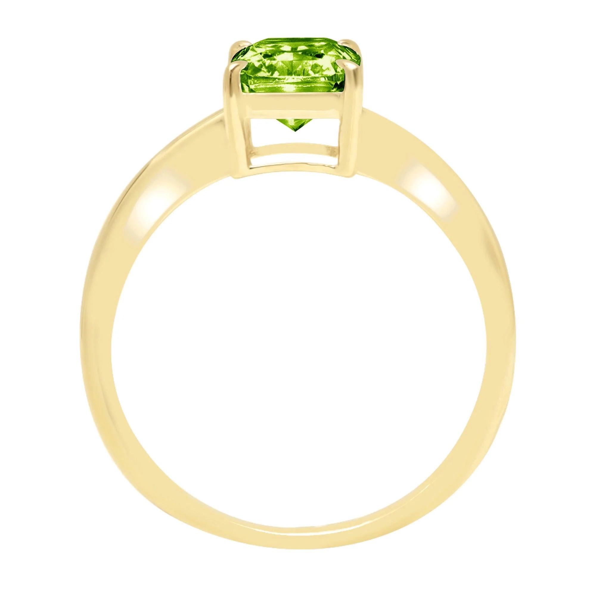 18K Yellow Gold Solitaire Ring N9917