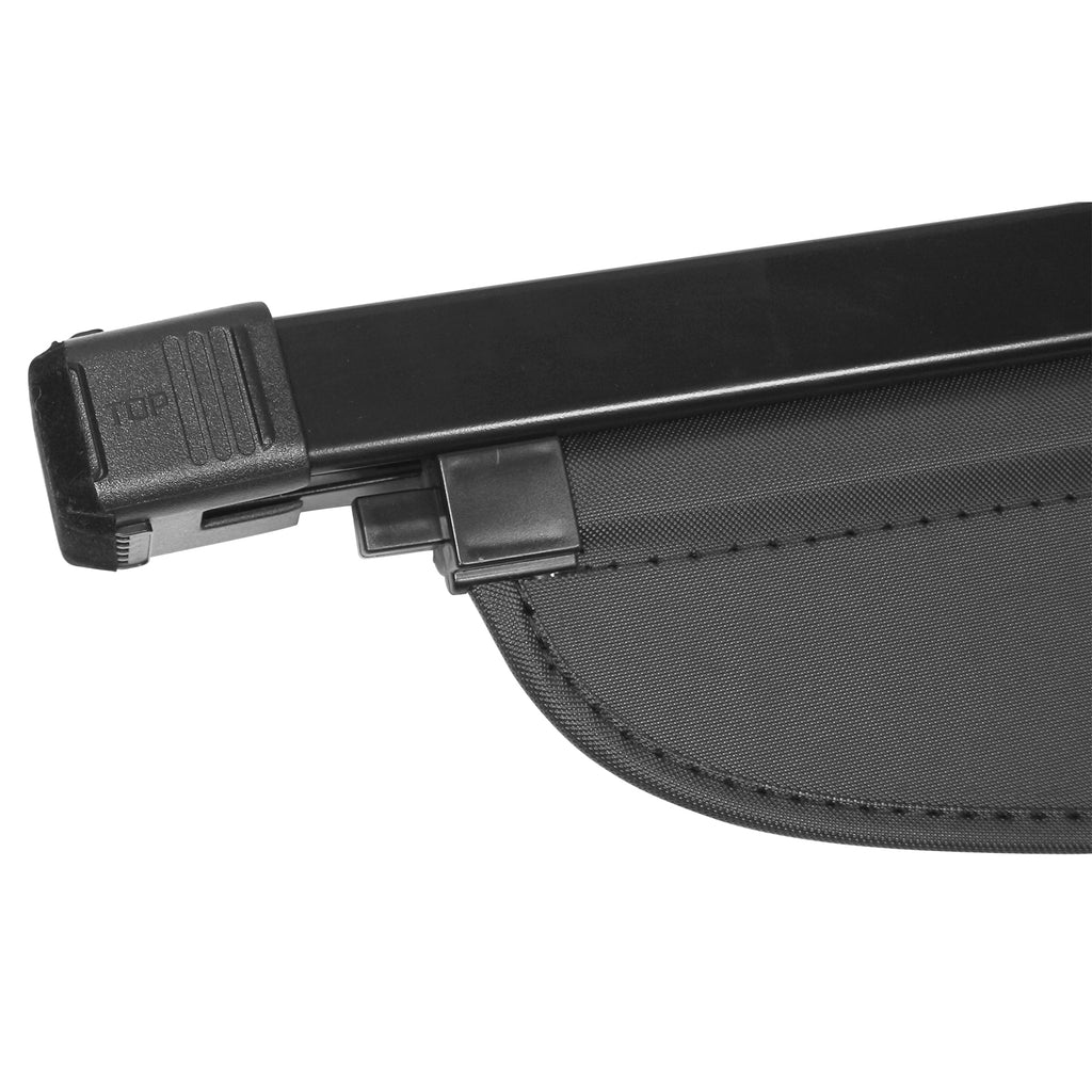 Tonneau Cargo Shade Cover Black Vinyl Aluminum Rod I828687
