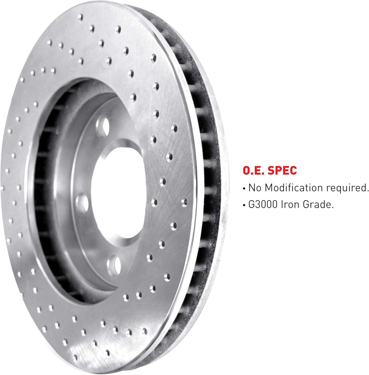 Front R1 Concepts eLine Cross Drilled Slotted Brake Rotors L818