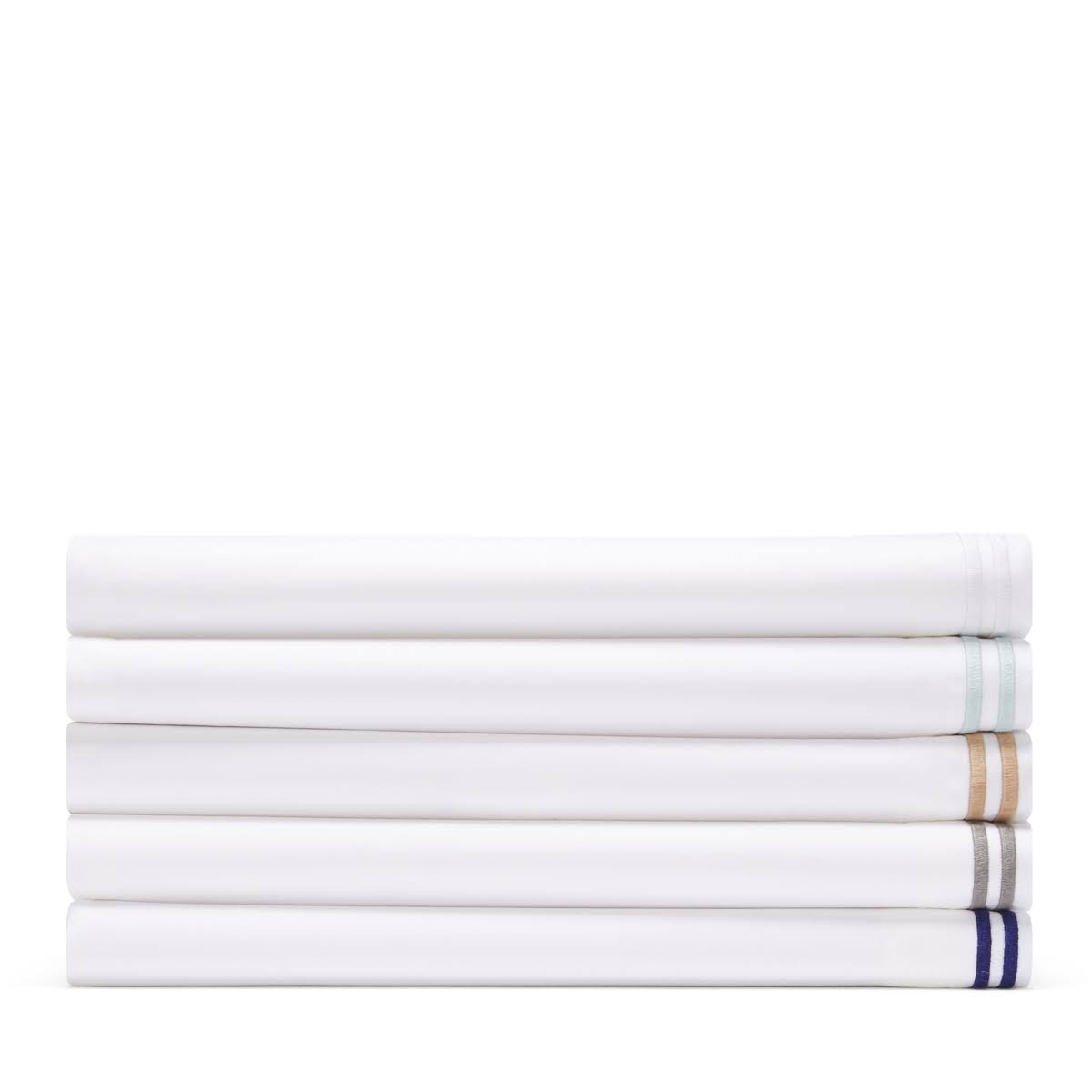Italian Percale Twin Flat Sheet - Marine Navy V740