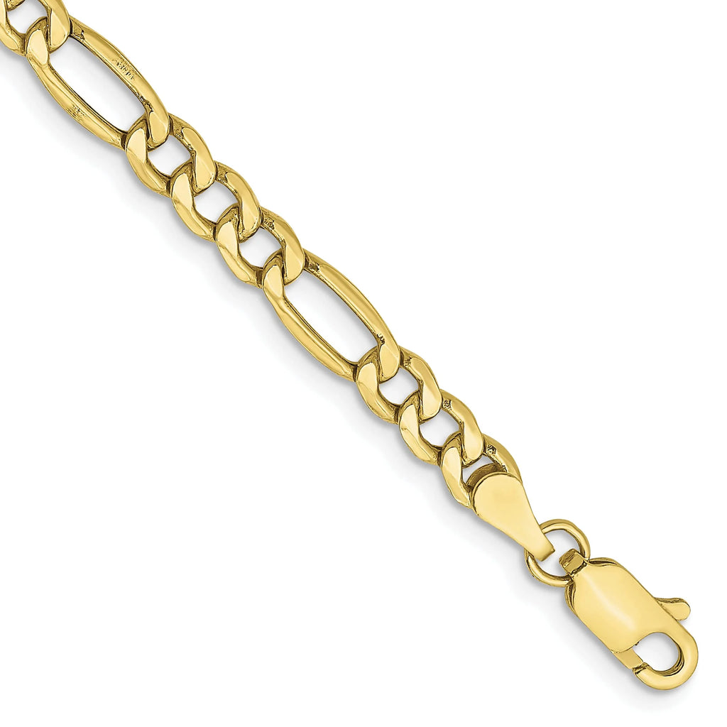 10K Yellow Gold Figaro Chain Anklet V545
