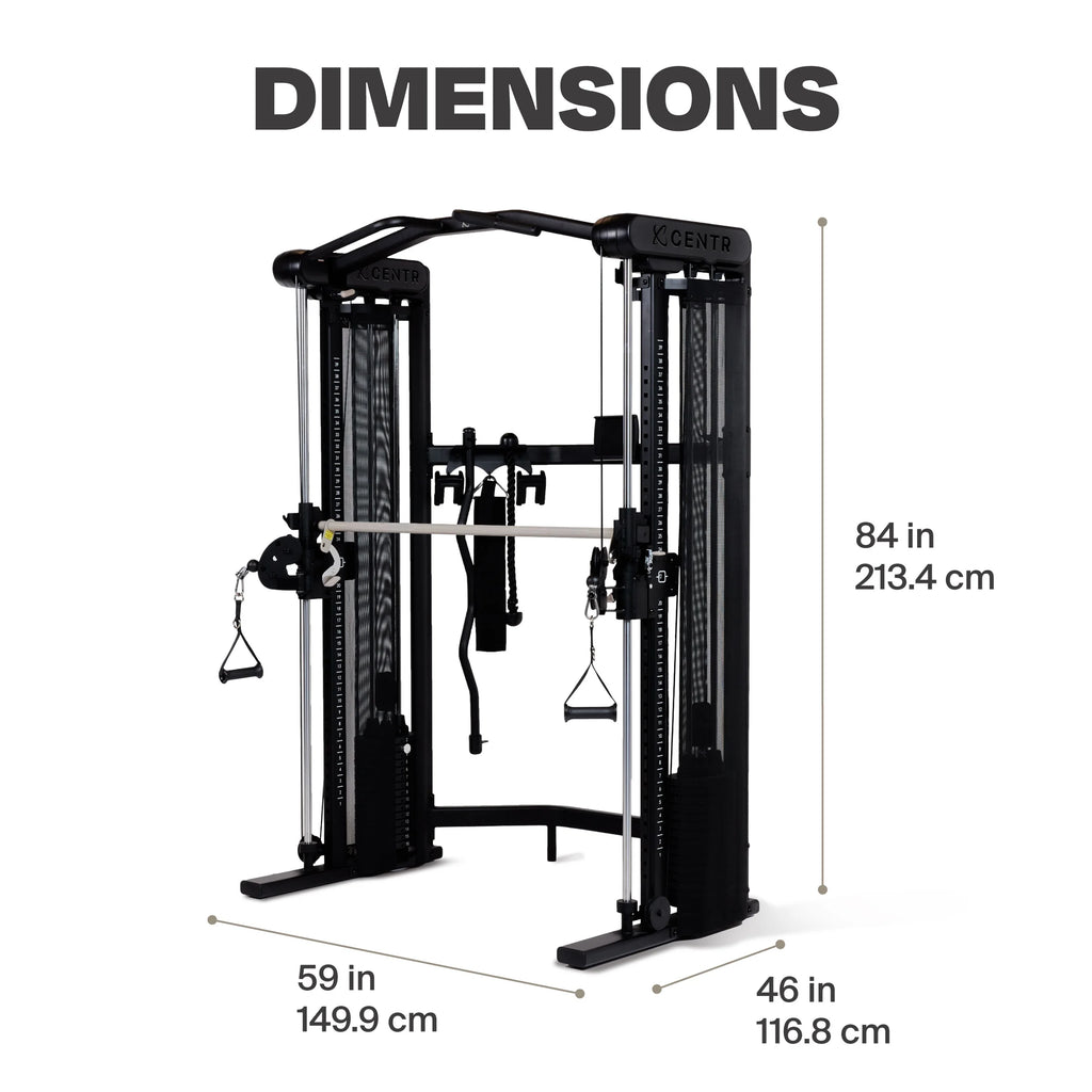 3 Home Gym Functional Trainer with Selectorized Smith Bar E38566