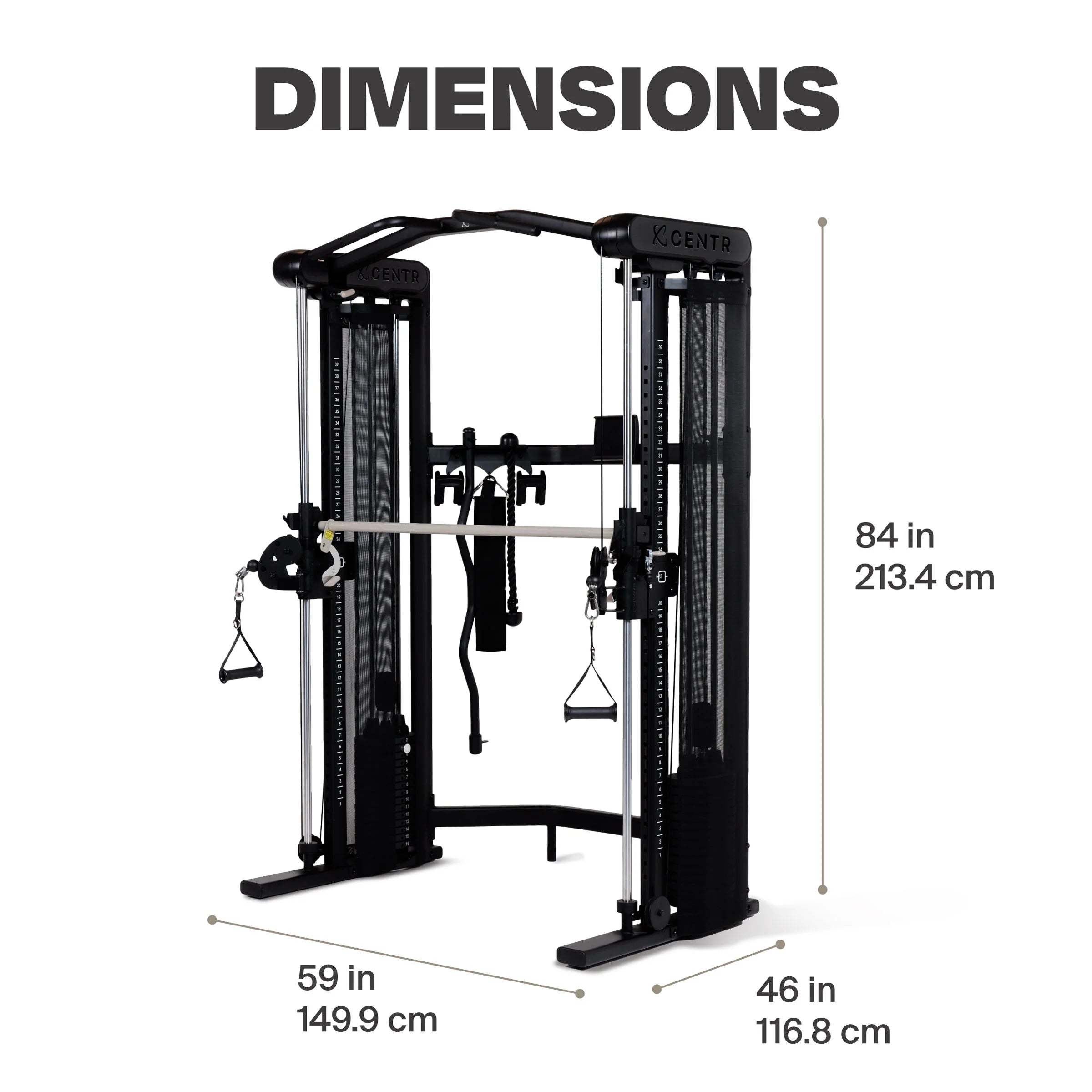 3 Home Gym Functional Trainer with Selectorized Smith Bar E38566
