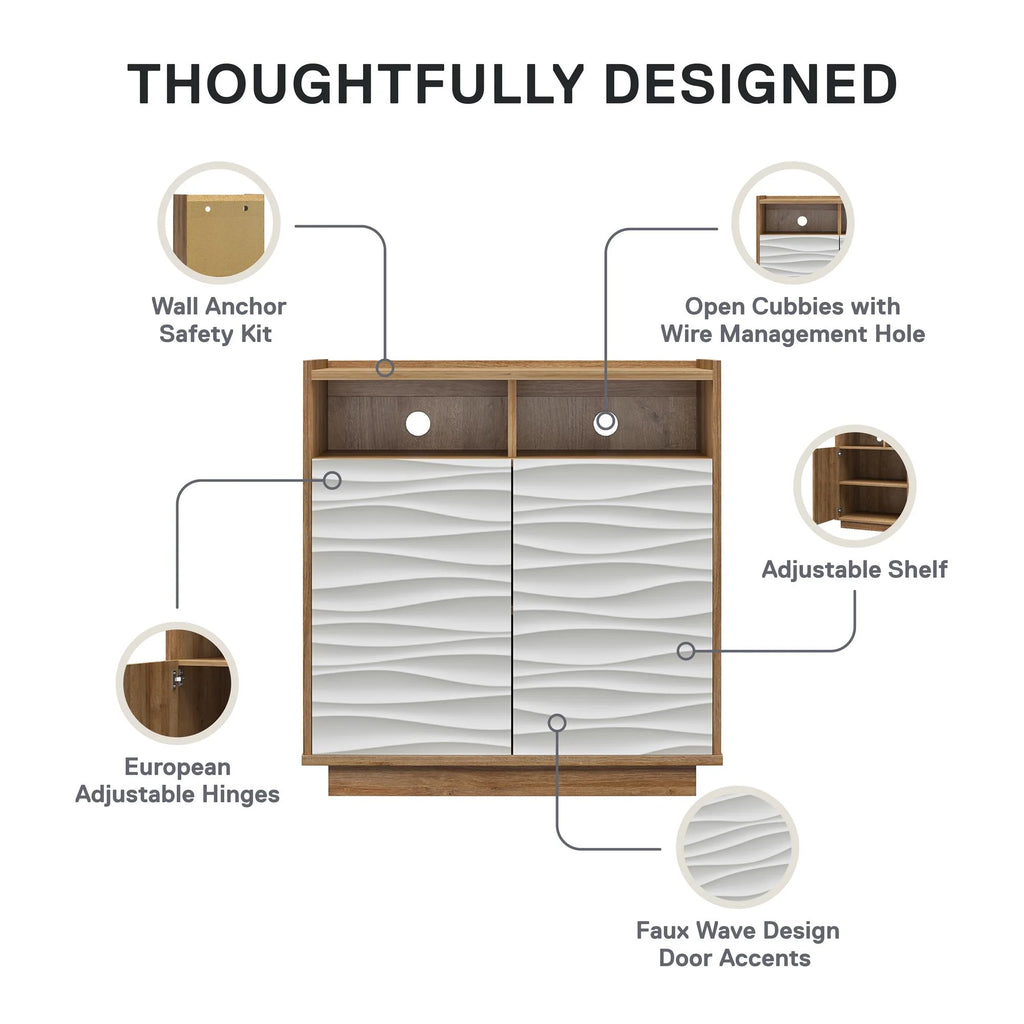 Natural 2-Door Accent Cabinet O795805