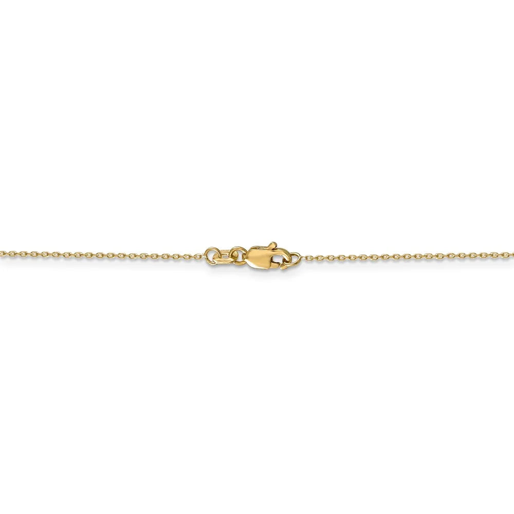 14k Yellow Gold Disc Necklace W992