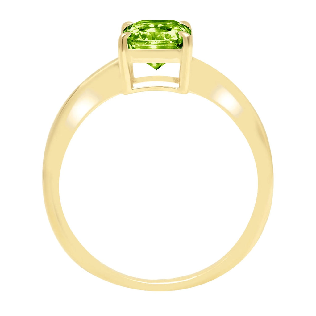 18K Yellow Gold Solitaire Ring N9917