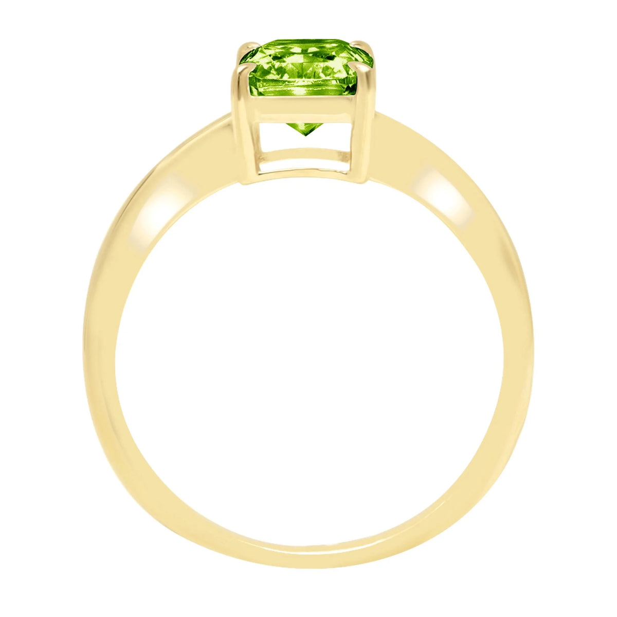 18K Yellow Gold Solitaire Ring N9917
