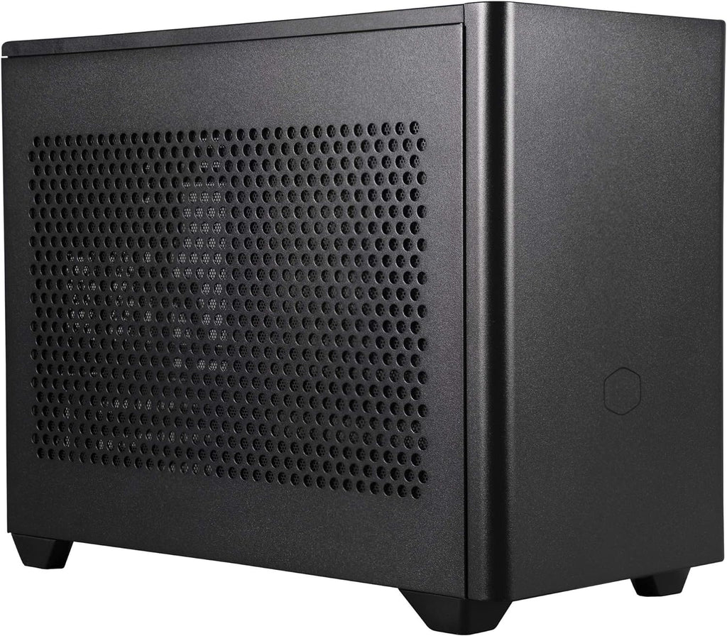 White Mini ITX Computer Case with Tempered Glass Side Panel V671