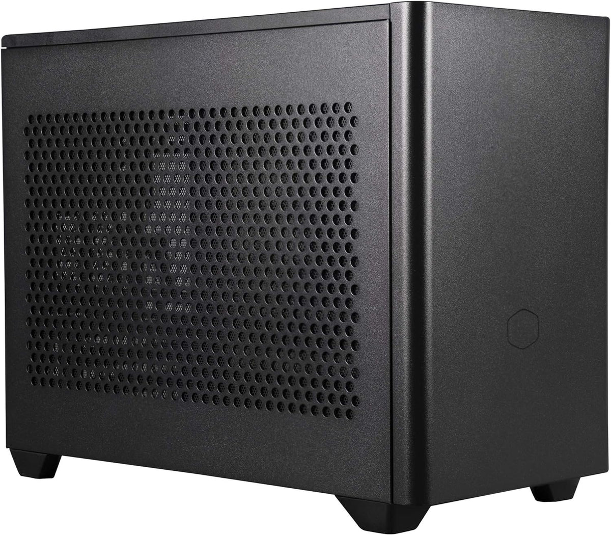 White Mini ITX Computer Case with Tempered Glass Side Panel V671