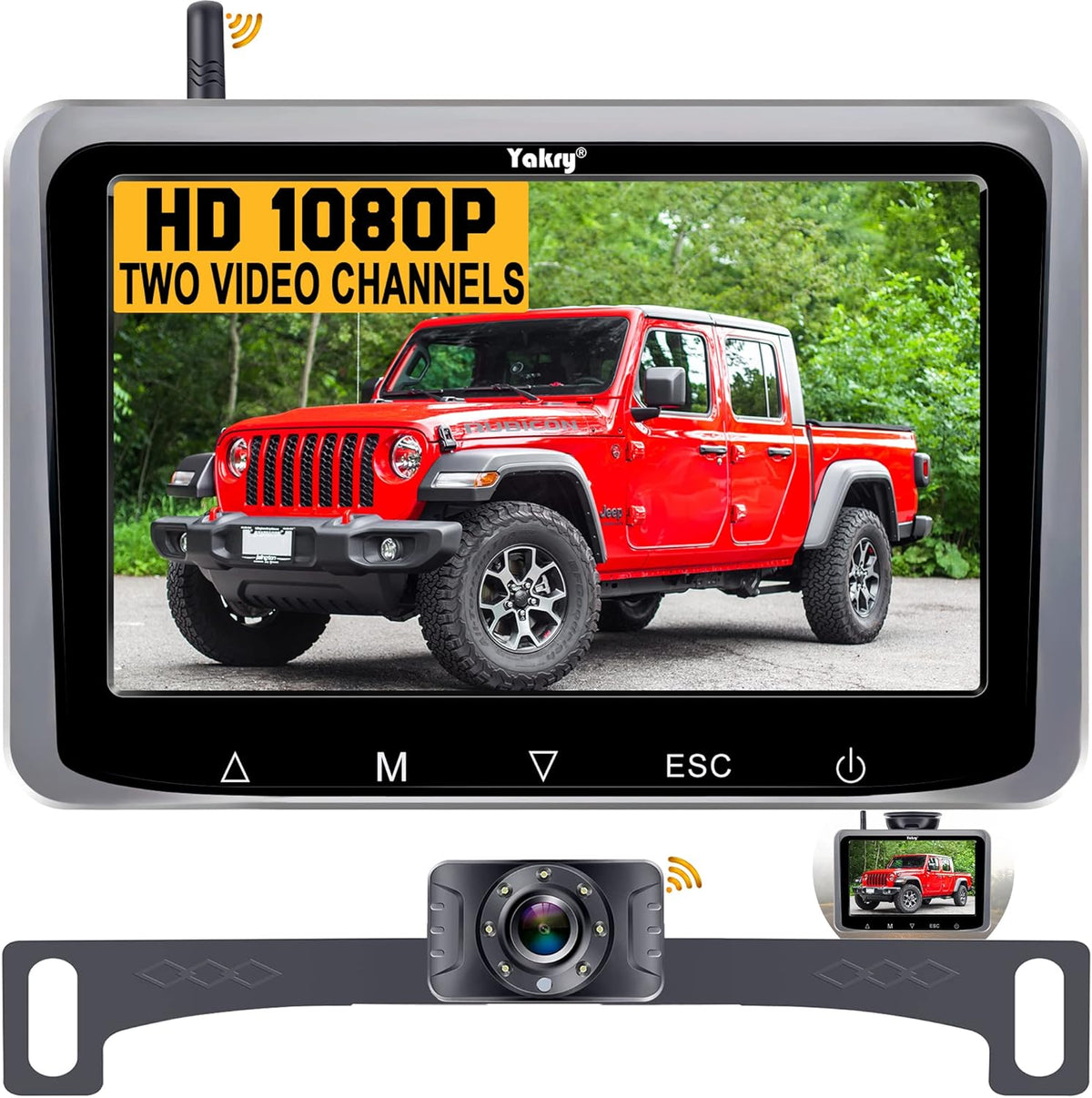 HD 1080P Wireless Backup Camera with 5 Inch Monitor T262