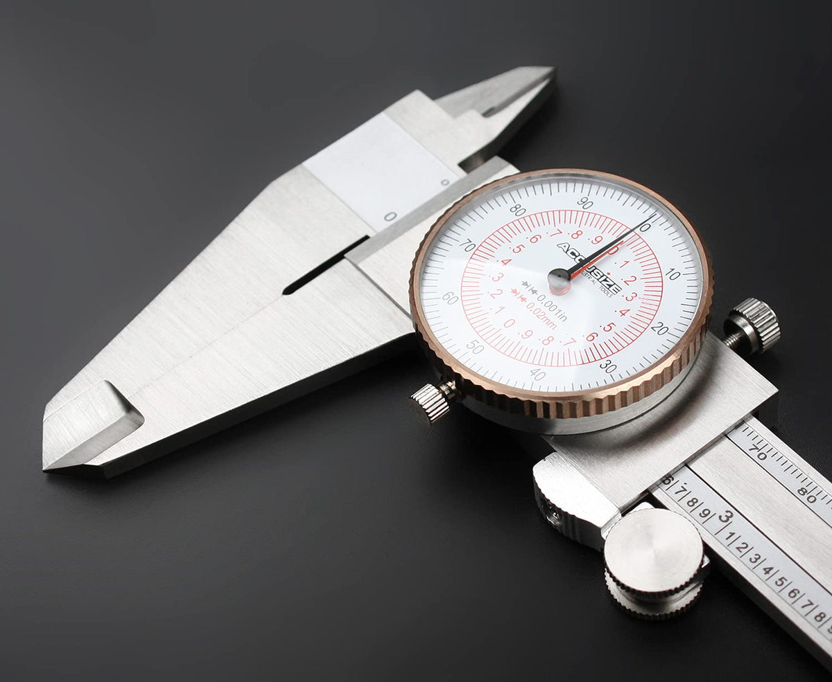 12'' by 0.001''/300mm by 0.02mm Dual Needle Precision Dial Caliper S3996