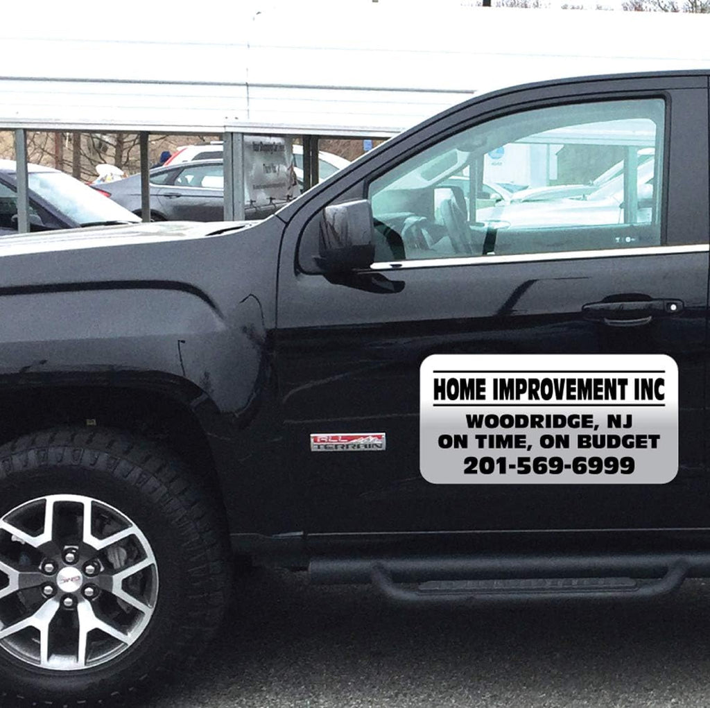 12 X 24 Set of 2 Vehicle Magnets Sign with Custom Lettering P696529