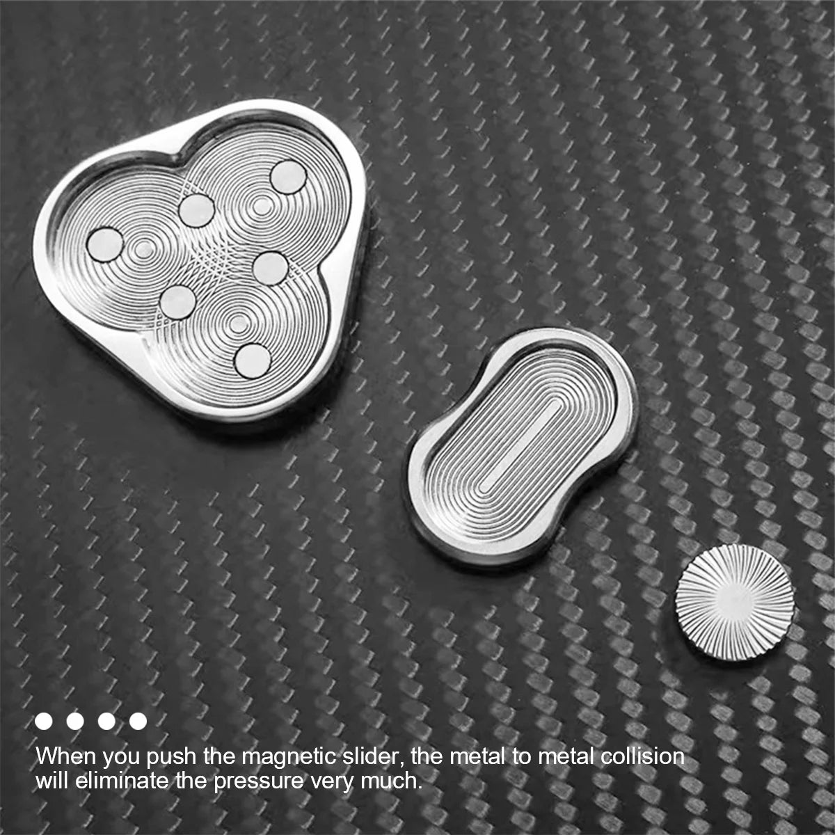 Rotary Push Toy Finger Spinner Stainless Steel Triangle Sensory Hand Toy K849