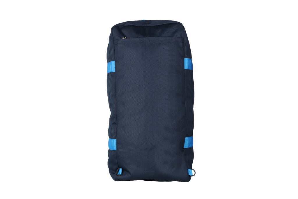 Blue Polyester 90L Duffel with Backpack Straps W4244