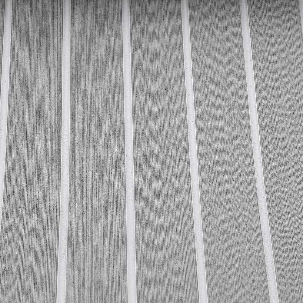 Gray+White Non-Slip Self-Adhesive EVA Foam Boat Decking Sheet X2522