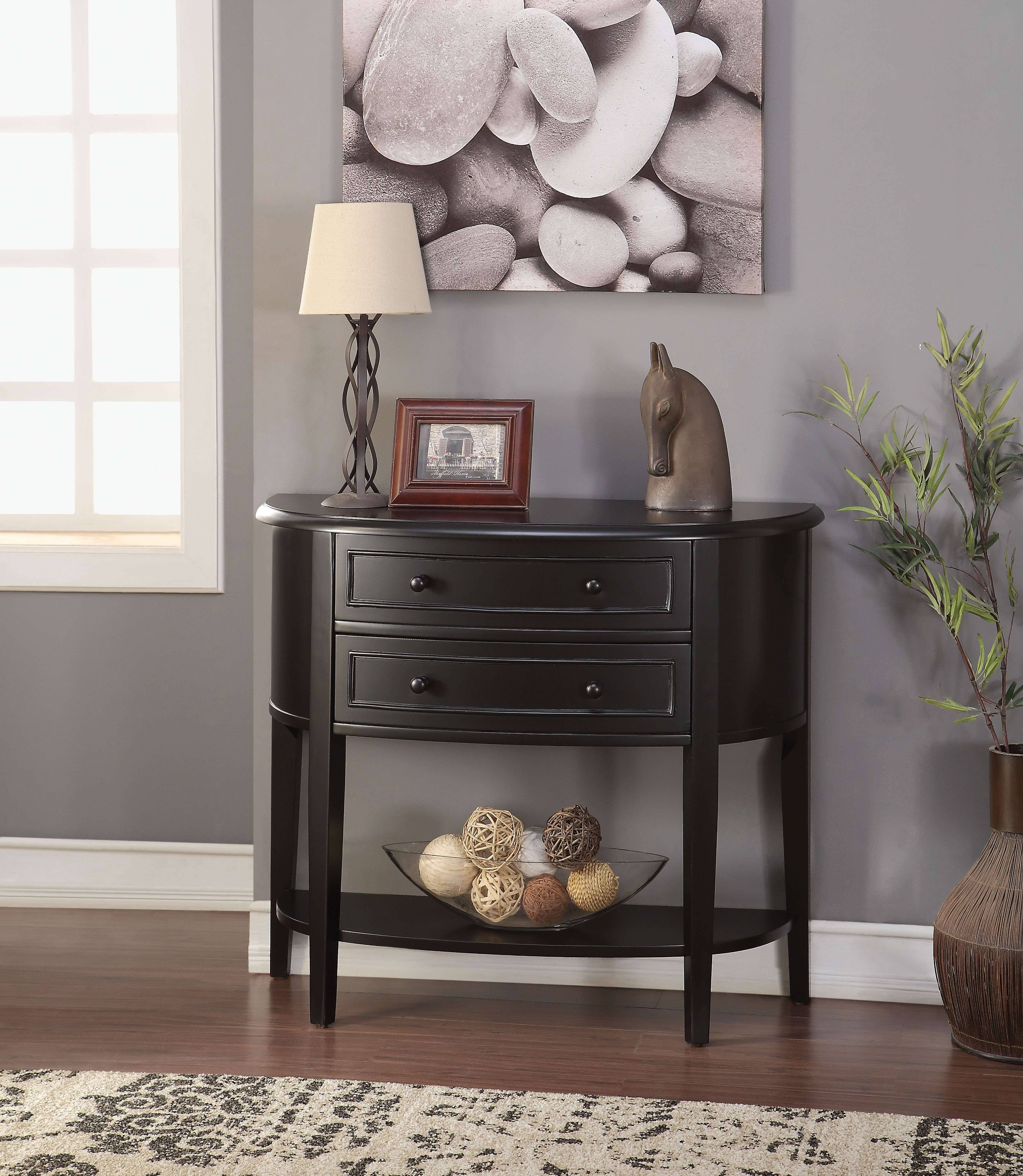 Black Console Table Z85803