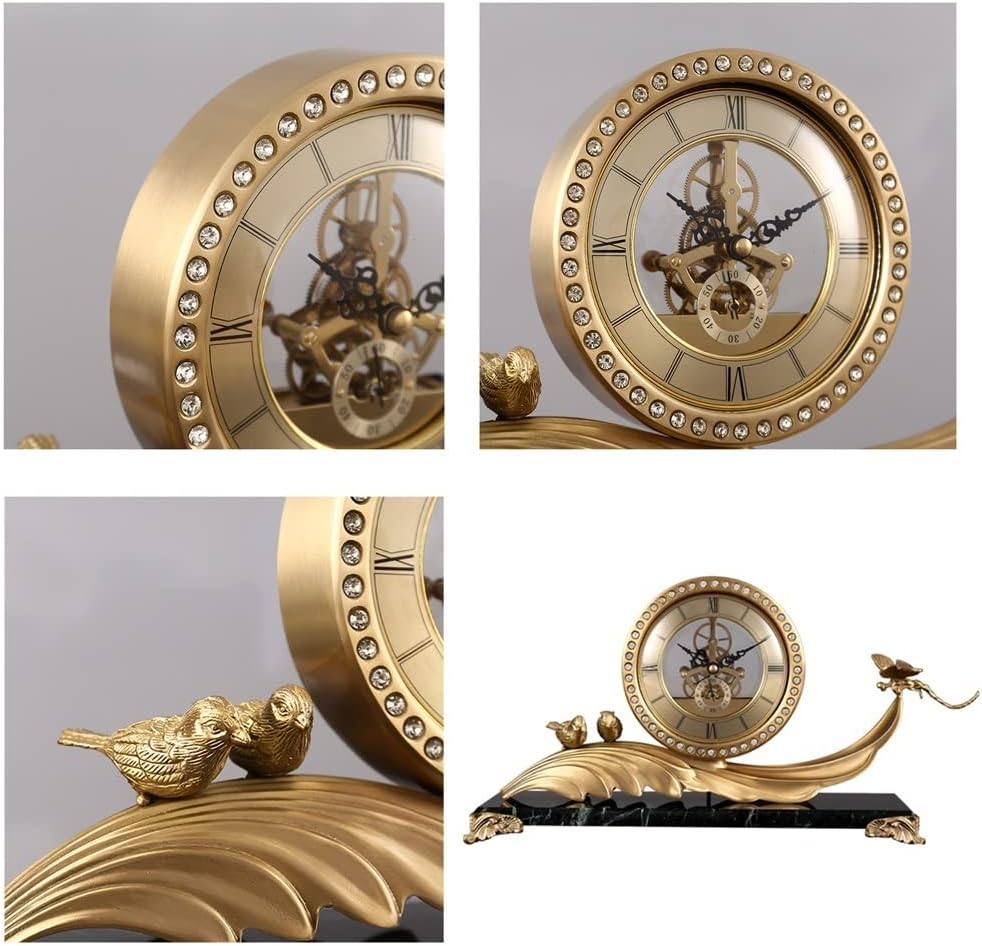 Brass Desk Clock Y1398