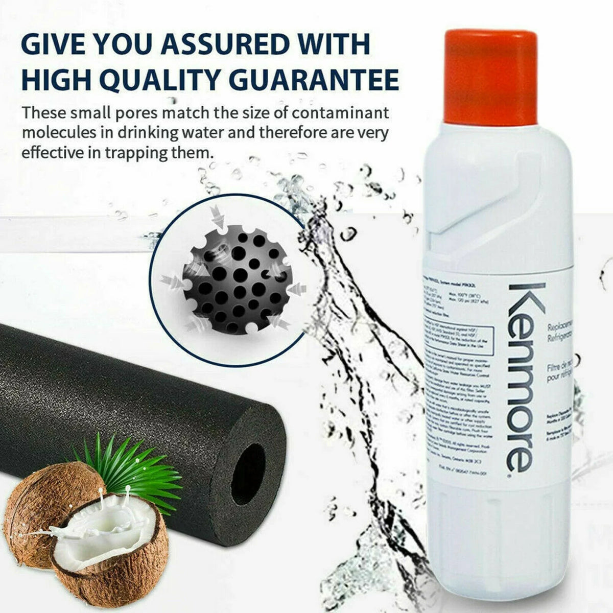 4 Pack Refrigerator Water Filter R860