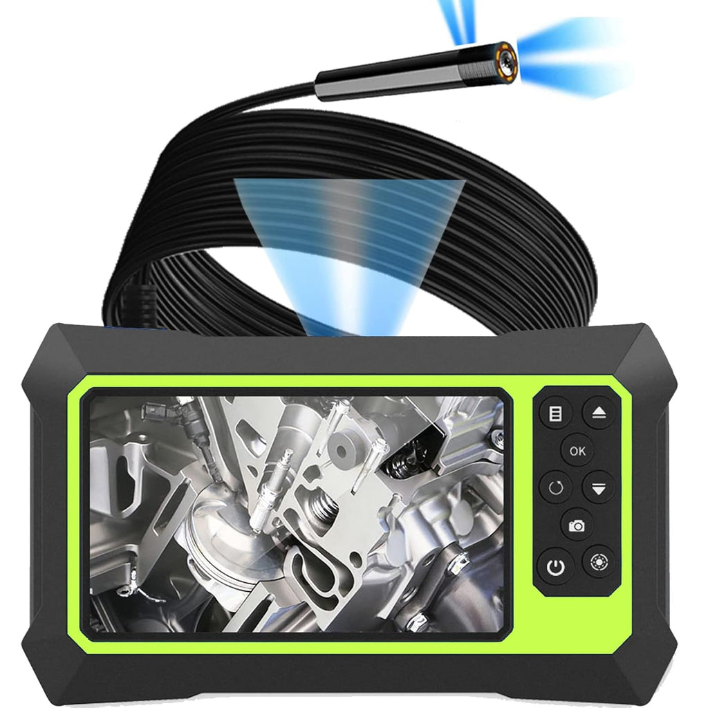 Dual Lens 1080P Borescope Inspection Camera with 16.5FT Semi-Rigid Cable, 32GB Card, Pack of 2 E67066