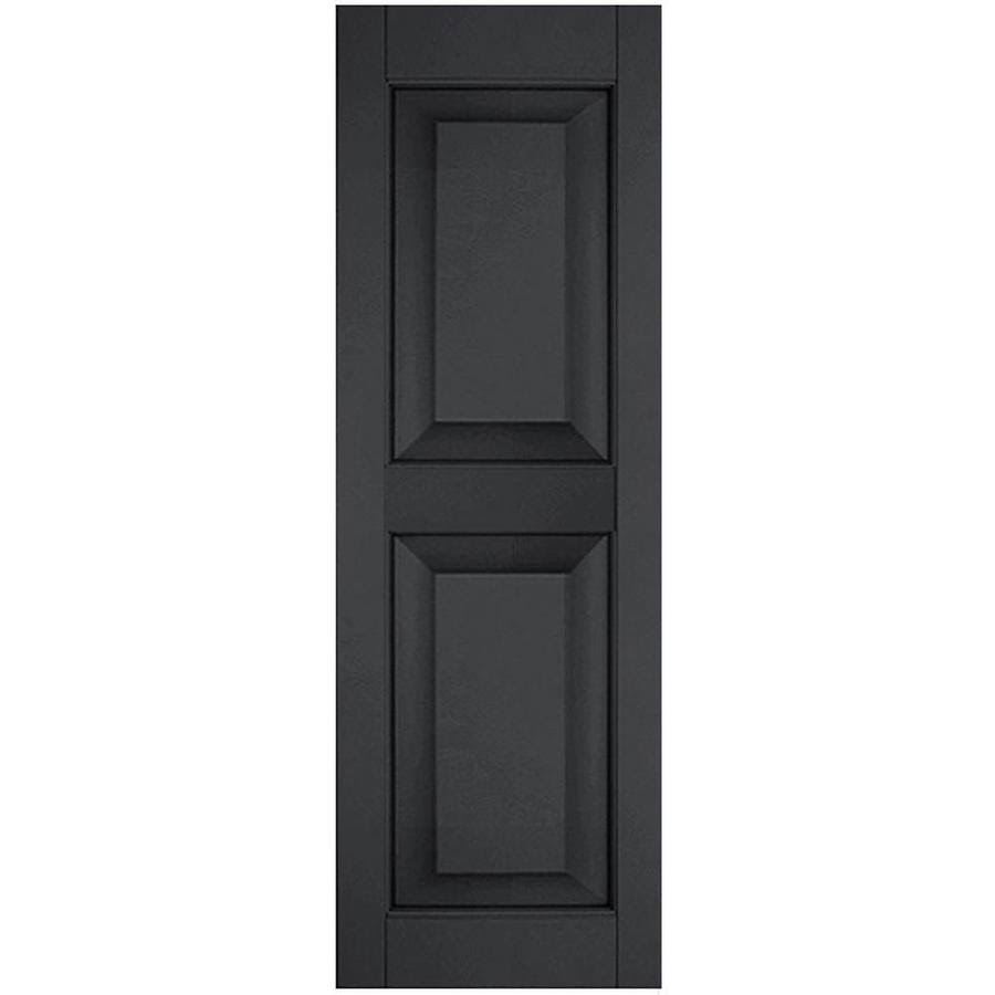 Black Western Red Cedar Raised Panel Shutters Per Pair P32158