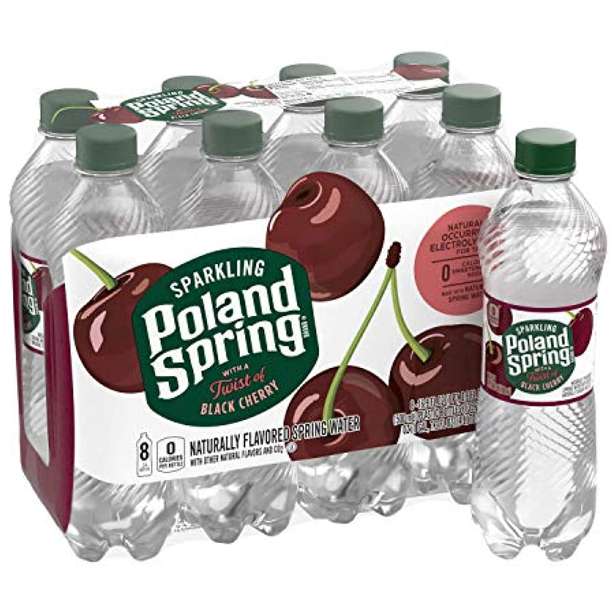 16.9 Oz Bottles (8 Pack) Black Cherry Sparkling Water D76564