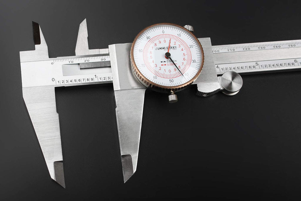 12'' by 0.001''/300mm by 0.02mm Dual Needle Precision Dial Caliper S3996