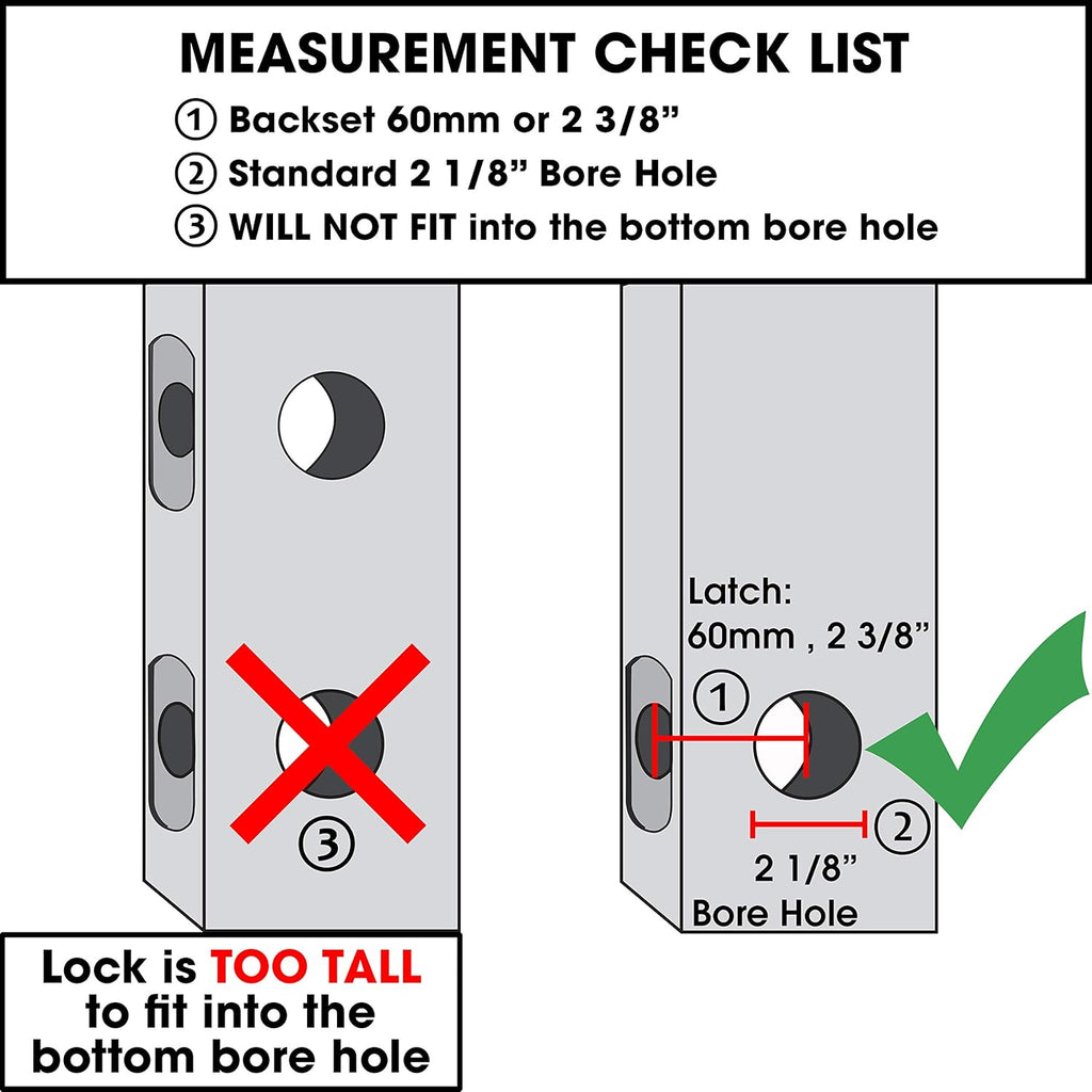 MX600 Mechanical Push Button Lever Lock, 60mm Backset Latch, 13 Digit Keypad, Satin Chrome A14475