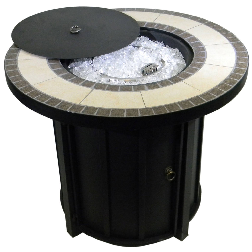 Round Propane Fire Pit I11466