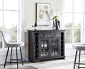 Charcoal Bar Cabinet Server Sideboard N947