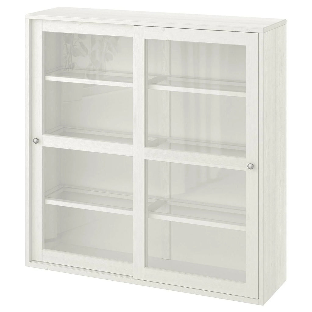 White Glass-Door Cabinet Q8414