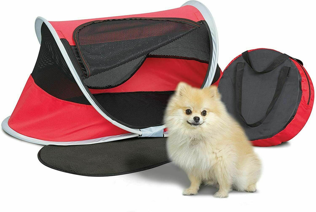 Pop Up Portable Pet Play Pen Mesh Tent G3155