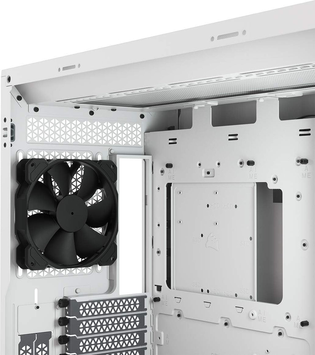 White Tempered Glass Mid-Tower ATX PC Case D93118