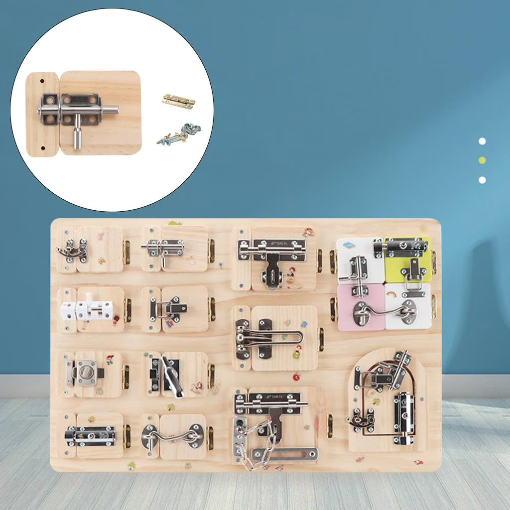 Montessori DIY Lock Latch Puzzle B78410