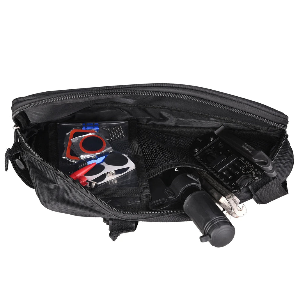 Portable Bike Repair Tool Kit with Tire Pump and Patches A3306