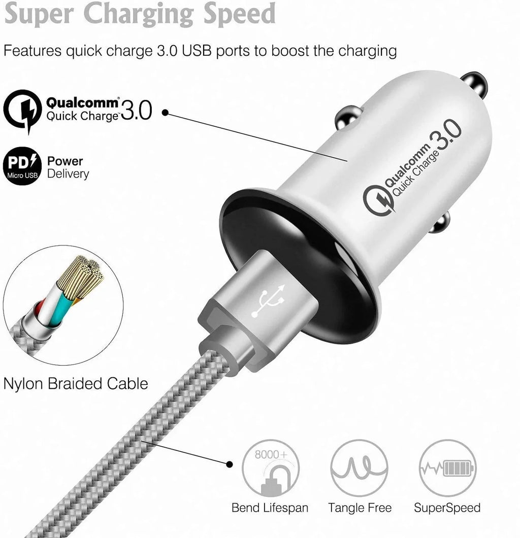 Wireless Charging Car Vent Cellphone Mount Silver N59649