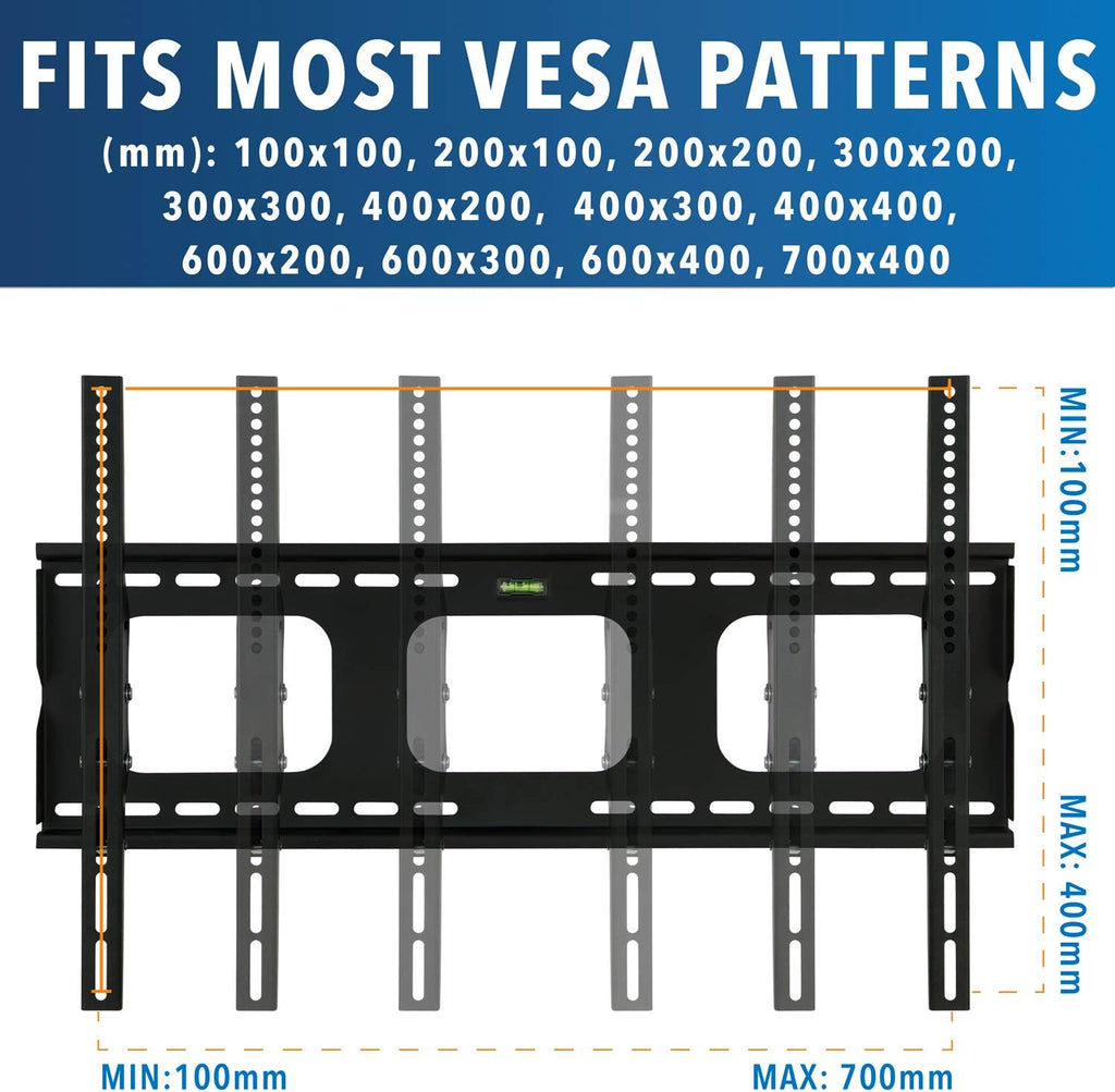 Tilt TV Wall Mount Bracket for Flat Screens, 32” – 65”, Black L970